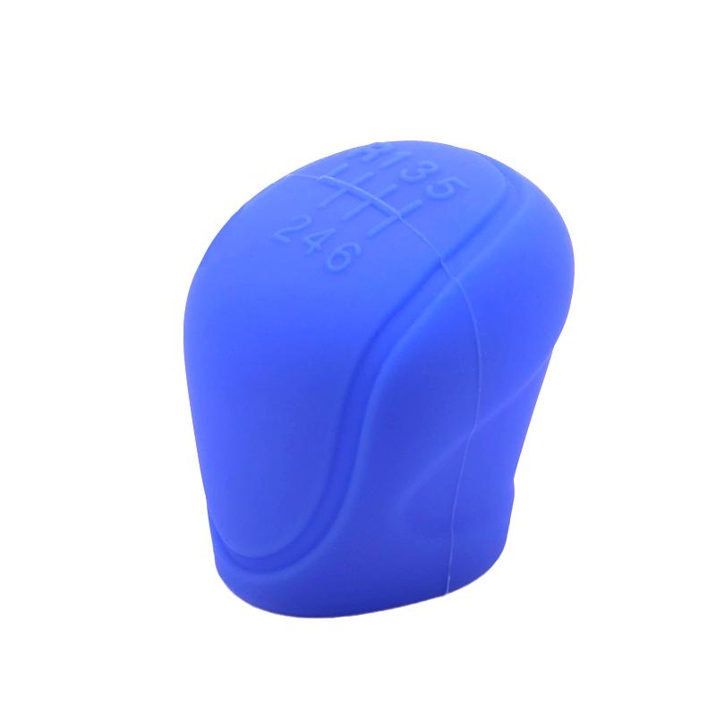 1Pc Manual 6-Speed Car Interior Accessories Car Silicone Gear Shift Knob Cover Gear Shift Non-Slip Grip Handle Protective Covers