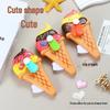 Portable Cartoon Unicorn Donut Hand-Crank Fan - Cute Souvenir Gift