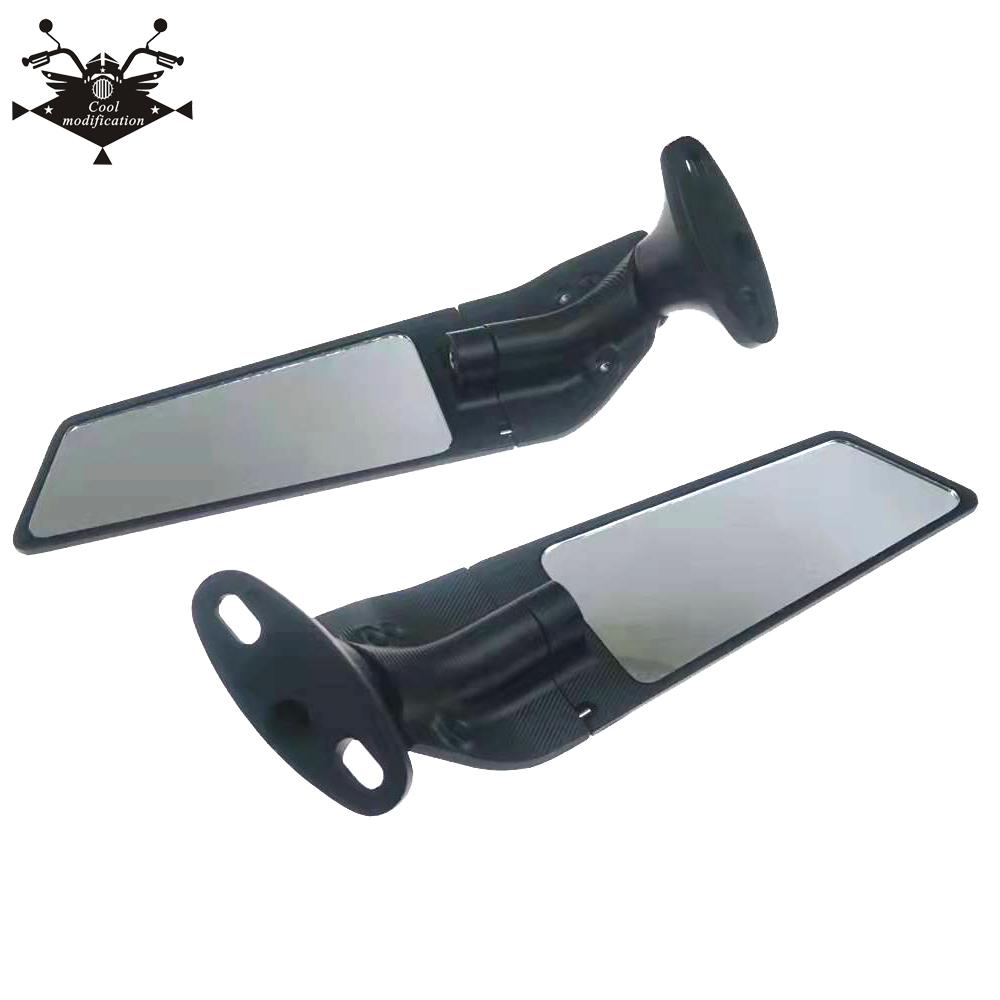 Para Honda VFR800 VFR750 VFR400 VFR1200X/F motocicleta ala de viento coche deportivo giratorio espejo retrovisor de gran campo de visión