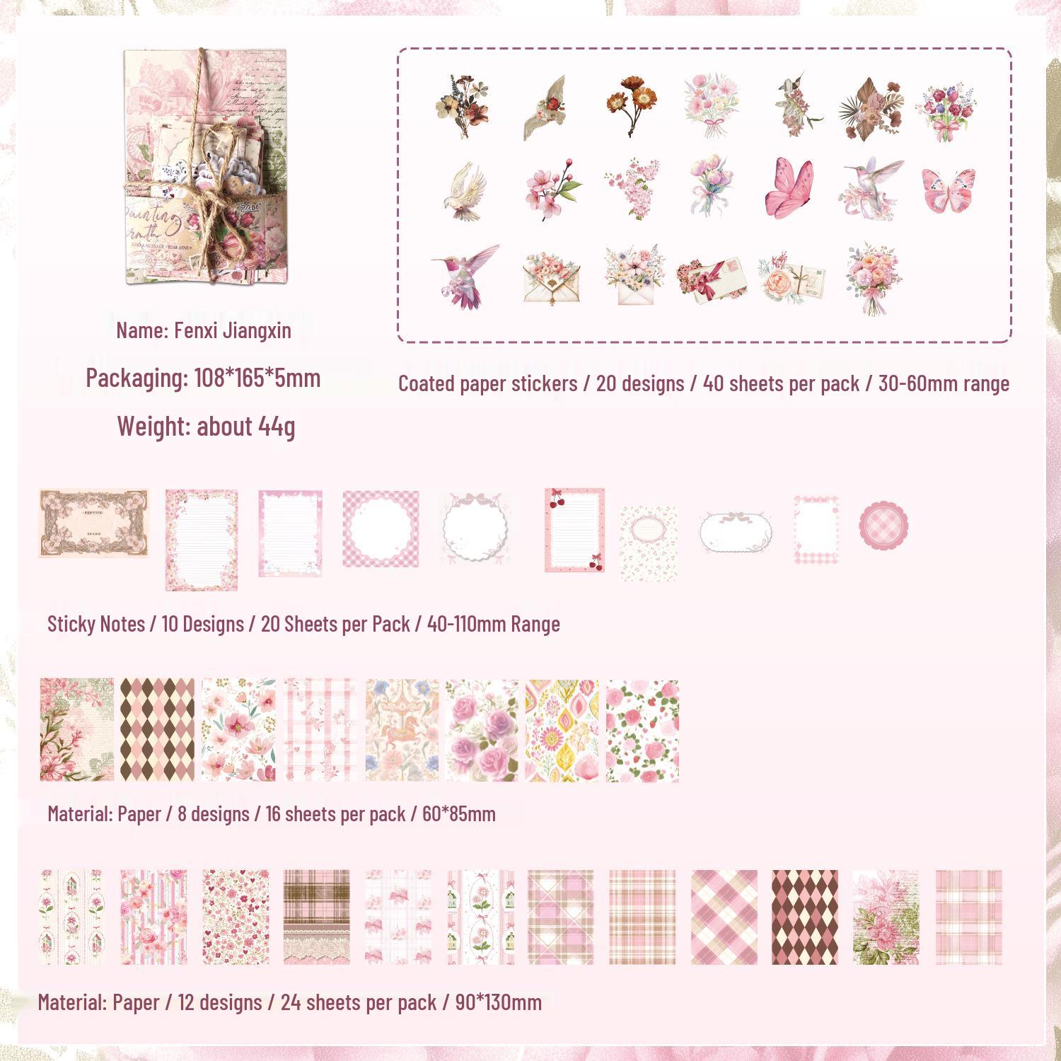 Far Wind Faith Material Retro Collage Coated Paper Stickers - Creative DIY
