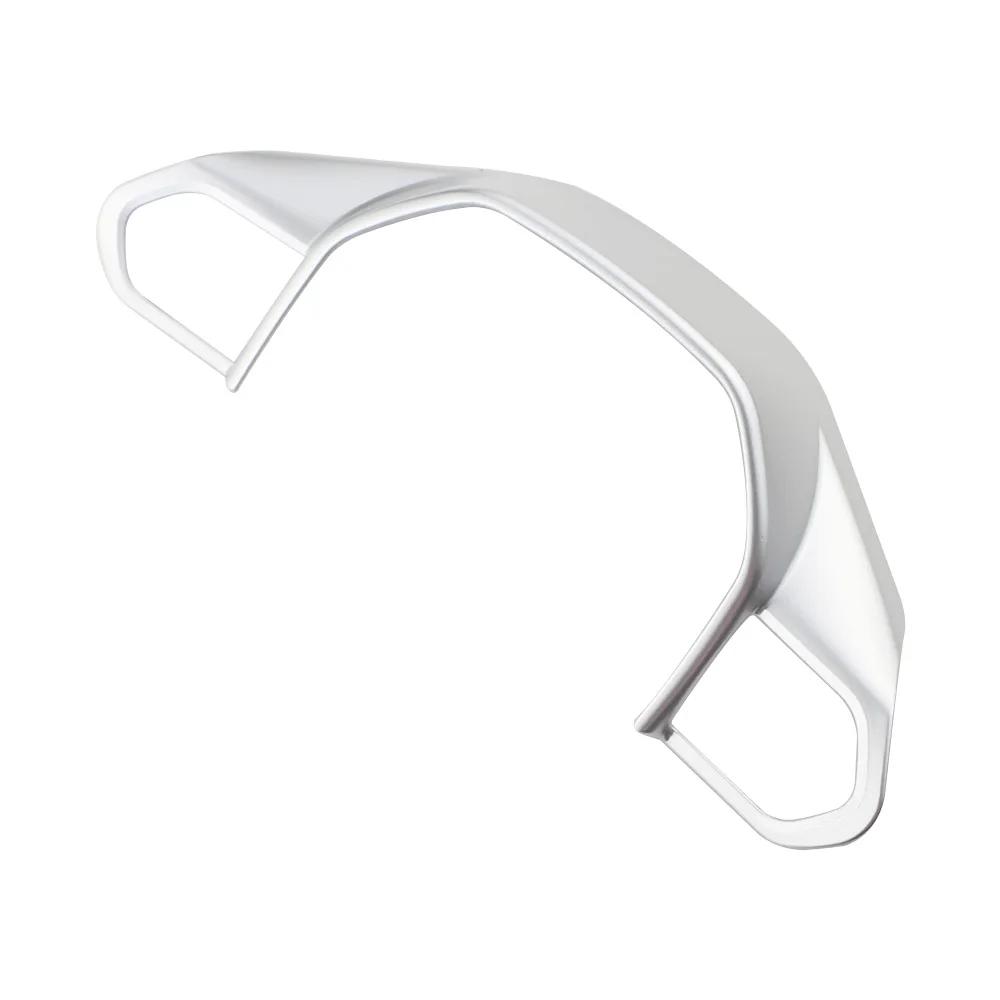 

For Peugeot E-208 508 208 3008 GT 4008 5008 2016-2020 Car Steering Wheel Panel Cover Sequins Trim Accessories ABS Carbon fiber серебряный