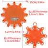 8/12 LED Warnleuchten Notlichter Pannensignal Scheibe Blinkende Warnleuchte Set mit magnetischem Pannenblinker