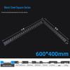 1m Stainless Steel & Aluminum Alloy Ruler, 50cm Measuring Tool, 15/20/30 Thickened Steel Plate, Straight Square Design