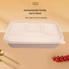 Wandaxia Biodegradable Corn Starch 4-Compartment Lunch Box