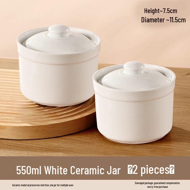 ZhiShi Ceramic Stewing Pot with Lid