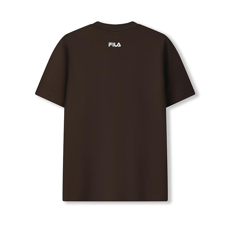 FILA Original Fashion Retro Simple Casual Sports Daily Versatile Comfortable Cool Breathable Soft Cotton Knitted Short Sleeve T-Shirt F11M539111F-BN