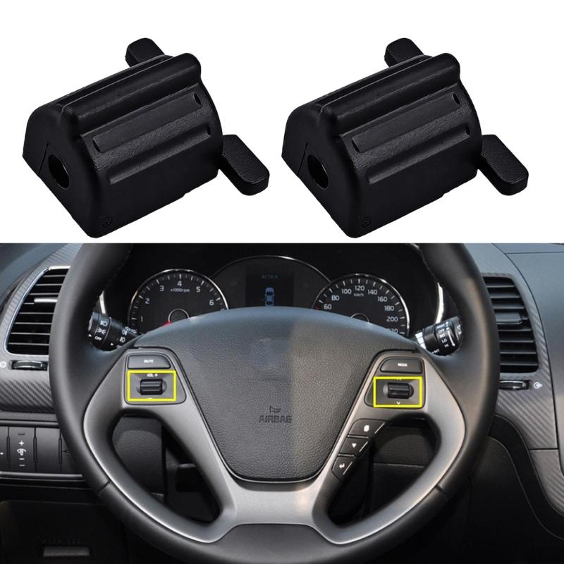 Clip-In Steering Wheel Button Assembly Set, Left Right Pair, Vehicle-Specific Interior Button Part, ABS Housing for Road Use Daily