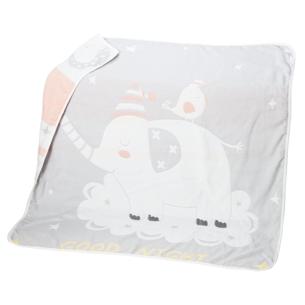 Garza per bambini Perfetta per i pisolini e Morbida e Grigio bambino [MOMSMENU] Fascia, Coperta a 6 strati, Asilo nido, 100% Cotone, Adorabile, 110x110cm, Regalo,