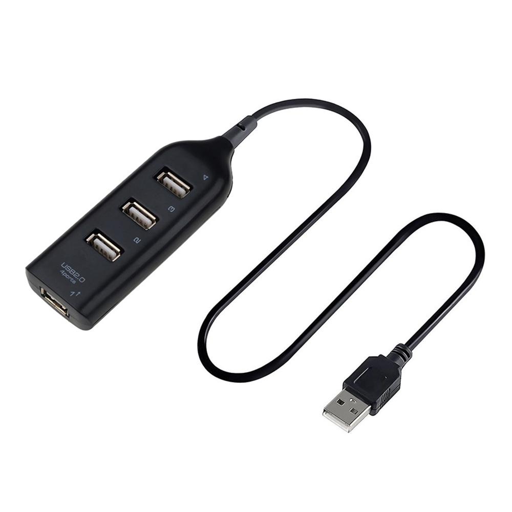 4 Ports USB Hub 44cm Tragbarer USB 2.0 1.1 Splitter Unterstützt Aufladen 480Mbps Hohe Geschwindigkeits-Datenübertragungsrate für PC