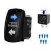 Universal Turn Signal Rocker Switch 3 Way ON OFF ON Switch with Blinker Flasher Relay for ATV UTV RV Polaris 4WD Tractor RZR SXS