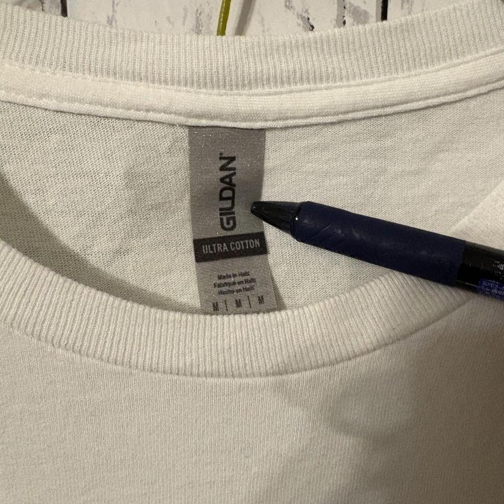 [USED] Steven Rhodes T-shirt, horror style, white, size M