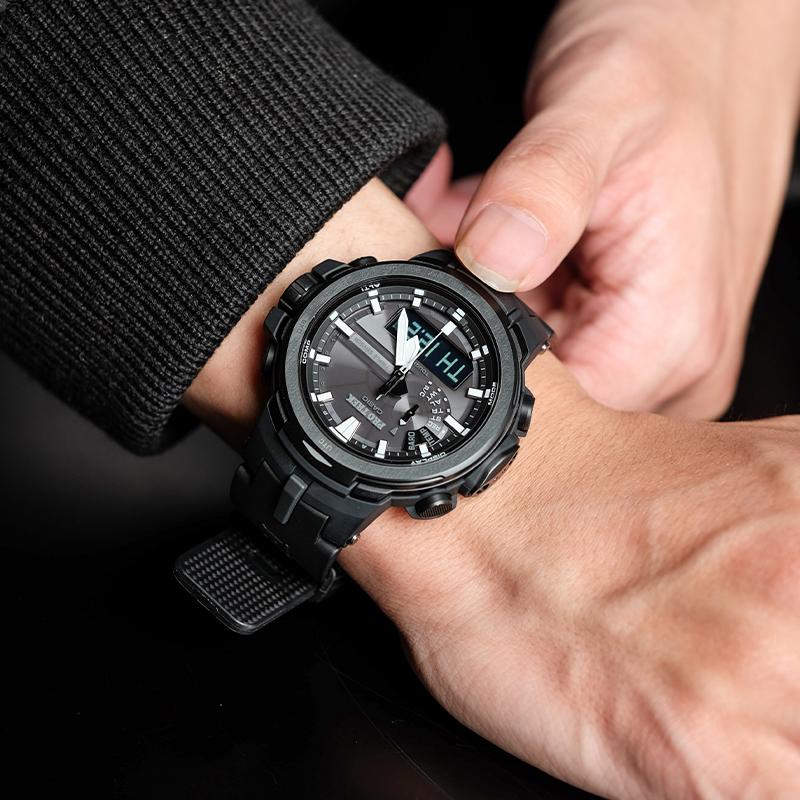 Casio Pánské hodinky PRO TREK Černé PRW-6100Y-1BPR PRW-6100Y-1BPR