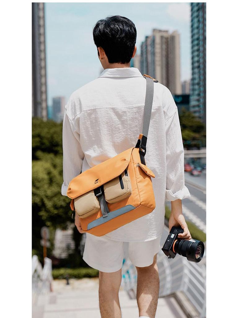 TANGCOOL Men's Large Capacity DSLR Camera Crossbody Photography Bag - Fashionable Shoulder Messenger Bag
