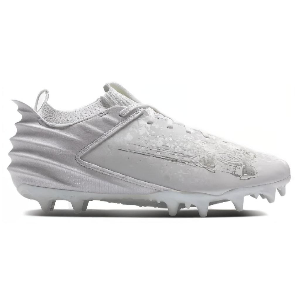 Under Armour Men's Blur 2 MC Suede White Metallic Silver Football Cleats 3027978-101