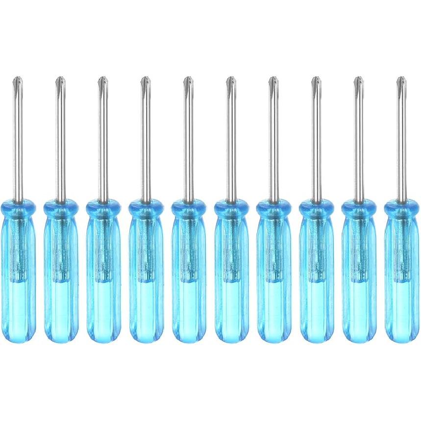 Uxcell Mini Phillips Screwdriver, 2.0mm Cross Head 45mm Length for Small Appliances Repair, 10 Pcs