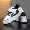 New Boys' Non-Slip Breathable Skate Shoes - Lightweight, Casual White Leather for Spring and Autumn