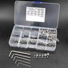 240pcs Convenient Set of Screws Allen Head Screws set Hex Socket Head Screws Grub Screw Set nternal Hex Drive Cup-Point