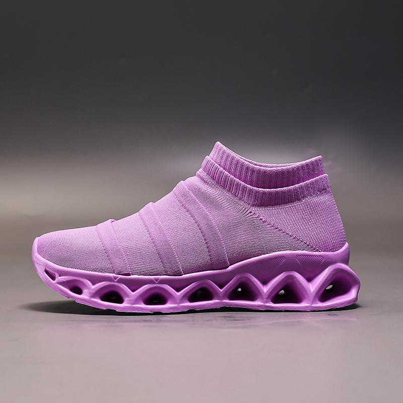 

Летающие вязаные носки, спортивная обувь для мужчин и женщин, простая обувь средней высоты, ветрозащитная и нескользящая, легкие носки, обувь, обувная фабрика Чендай 42 розы красного