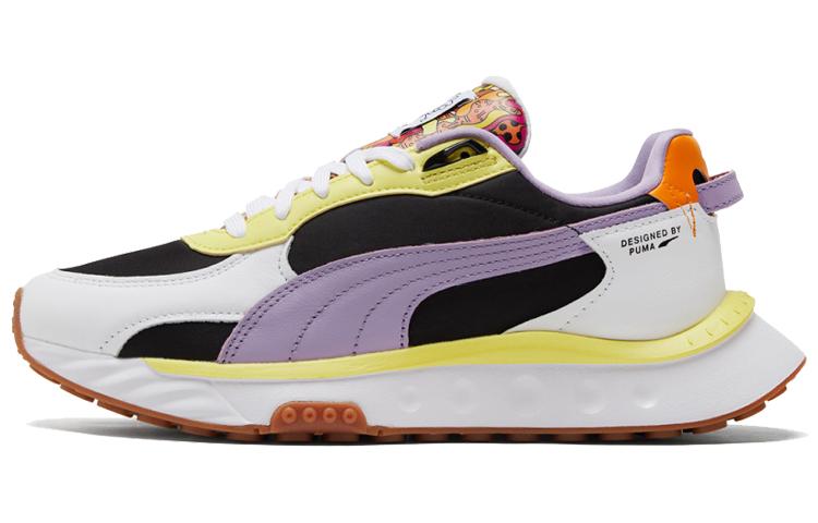 PUMA Romero Britto X Wild Rider  White Limelight Gum  381097-01 35.5