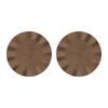 Pack of 2 Table Mats With Scalloped Edge Practcial Fungus Brims Table Dishes Mat Stylish Palcemat for Dinning