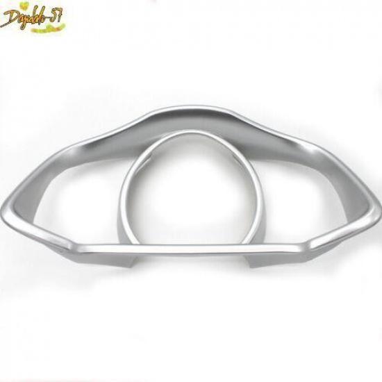 Matte Silver Fits For Honda Fit Jazz 2014-  Dashboard Frame Decor Cover Trim