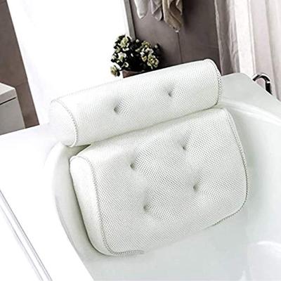 Bath Pillow Bath Cushion with 6 Non-Slip Suction Cups for Spa Pillow Bathtub Jacuzzi Hot Tub Home Spa (37 X 35 X 10cm)
