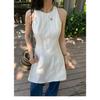 Vest dress girly temperament waist thin sleeveless a word short skirt women's summer casual elegance