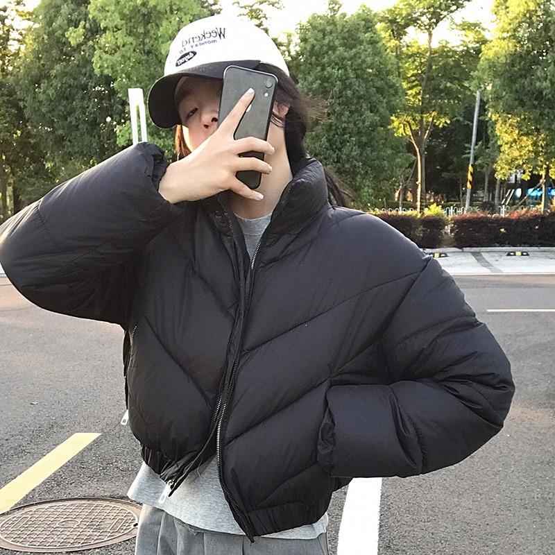 Winter fashion small short new stand-up collar down cotton clothes women's high-waisted warm jacket