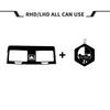 For Hummer H3 2007-2010 Piano Black Stickers Center Console Dashboard Air Outlet Set Car Accessories Interior Decorative Sticker