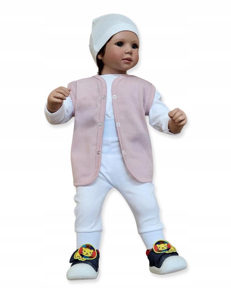 Cotton Vest 98 Sleeveless Jacket For Girls Powder Pink