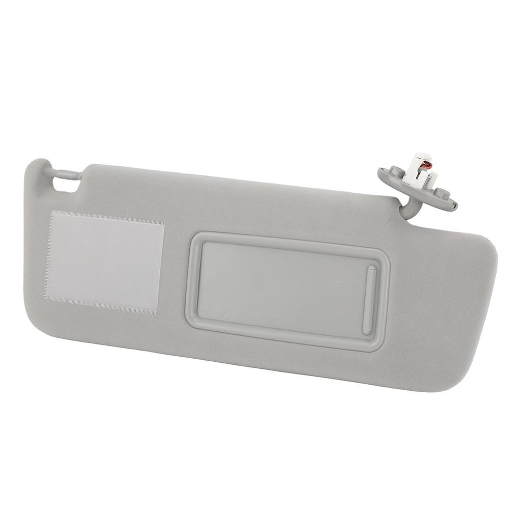Car Sun Visor Gray Multifunctional Rugged Durable Side Sun Visor with Lamp and Mirror For Land Cruiser Prado Right: