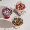 Transparent Sphere Fruit Snack Box High Footed Coffee Capsule Storage Rack  Countertop