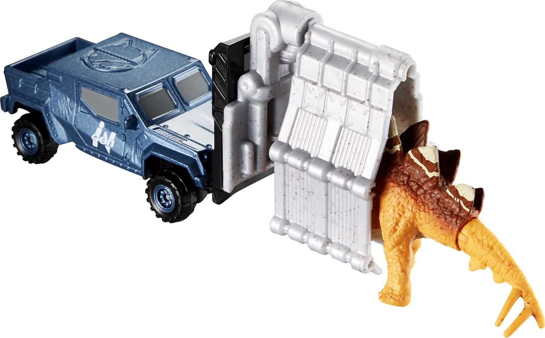 

Matchbox Jurassic World Dinosaur 1 Vehicle Mini Ages Transporter, & 1-2 Dinosaurs, 3+