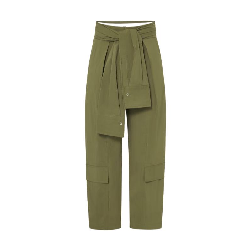 Edition Women's Deconstructed Tie-Strap Cargo Pants