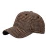 Baseball Caps Classic Plaid Print Comfortable Spring Autumn Winter