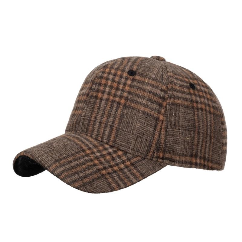 Baseball Caps Classic Plaid Print Comfortable Spring Autumn Winter