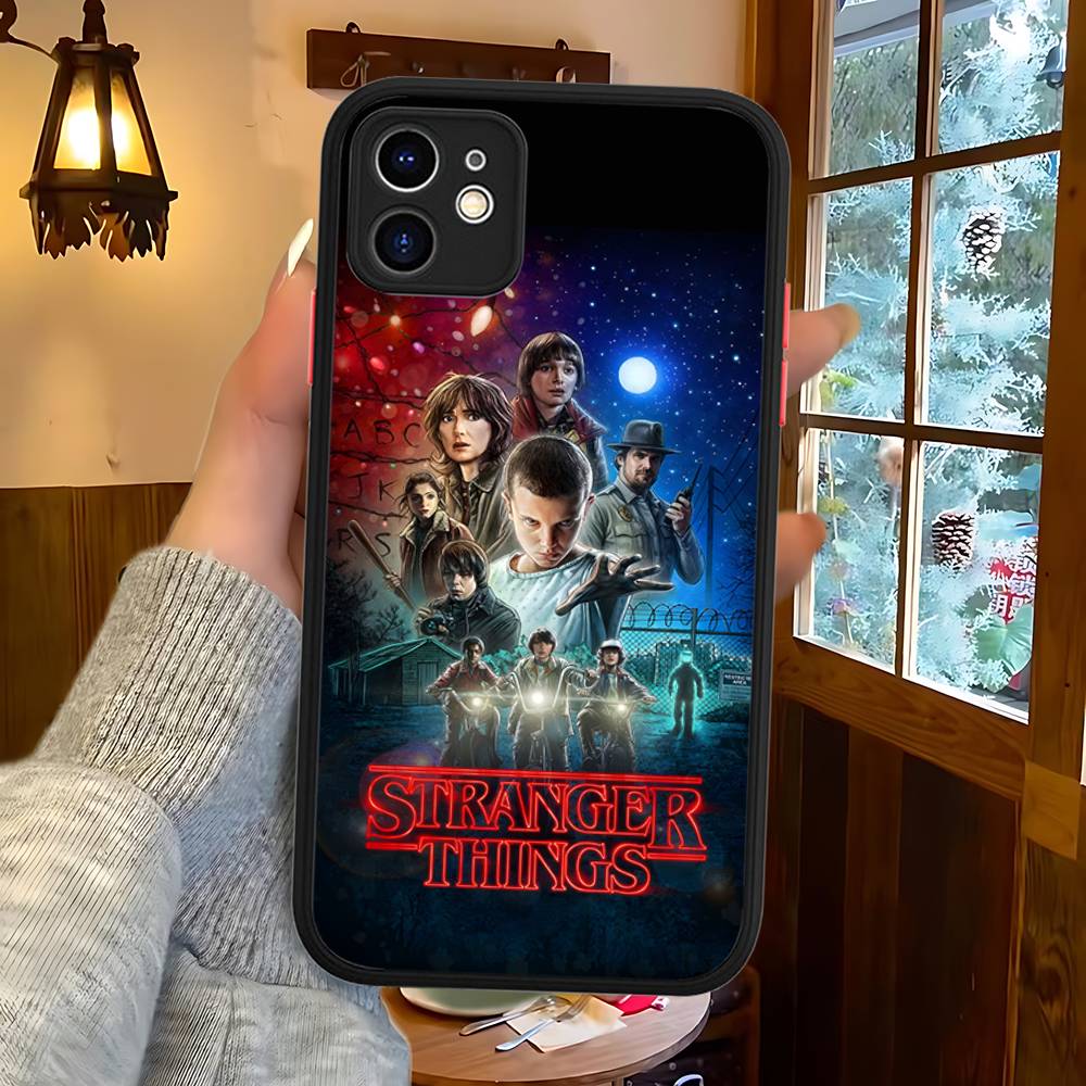 Hot S-Stranger T-Things Phone Case For IPhone 16 15 14 11 12 13 Pro Max Plus 12 XS Max Back Cover Matte Case
