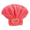 Bath Accessories High Absorbency Hair Towel Wrap Fast Drying Coral Velvet Towel with Bow Knot for Wet Hair
