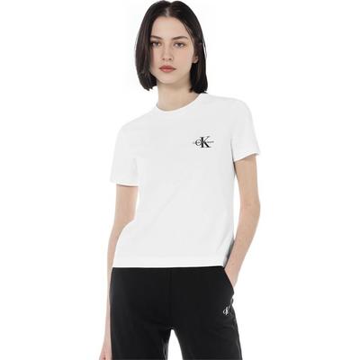 Solid Sweet And Spicy Round Neck T-Shirt Women Tops White J218883-24S-YAF