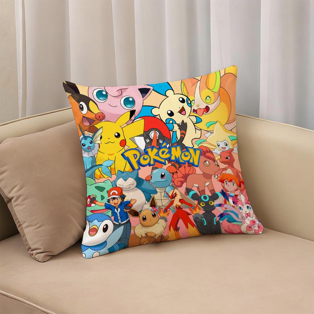 Pillow Covers Decorative Cushions For Sofas P-Pika Q-Chu Personalized Gifts Interior Decoration Home Decorations Cushion Cover