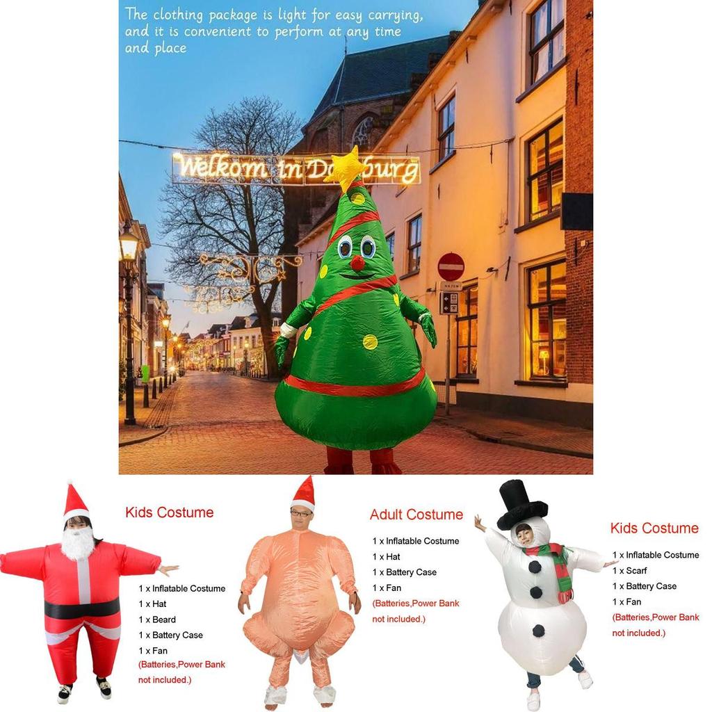 Hilarious Unisex Christmas Adult Inflatable Fancy Dress Costume For Parties And Events