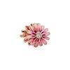 Plated Rose Gold Sparkling Pink Air Balloon & Levelled Heart Charm Bead Fit Original Sier Bracelet DIY Jewelry