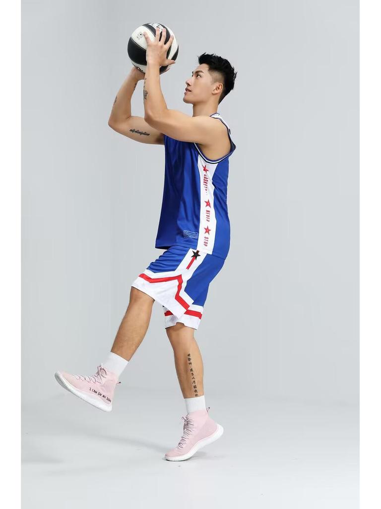 Quick-Dry Sleeveless Basketball Uniform Set: Tank Top & Shorts for Students