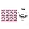 Cross-border European and American Style Flared Lashes, 14 Pairs of Thick, Curled, Naturally Three-dimensional One-piece Lashes