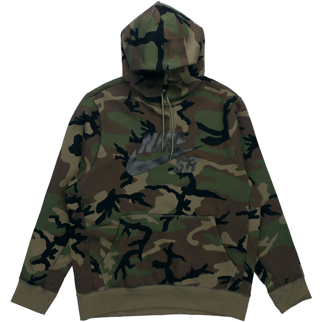 Nike Sweatshirts Men's Olive Green Hooded Moderate Regular CN5354-222
