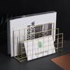 Three Grid Desktop Storage Rack L Shaped Mail Sorter Holder Bookcase Holder  For Office Workers