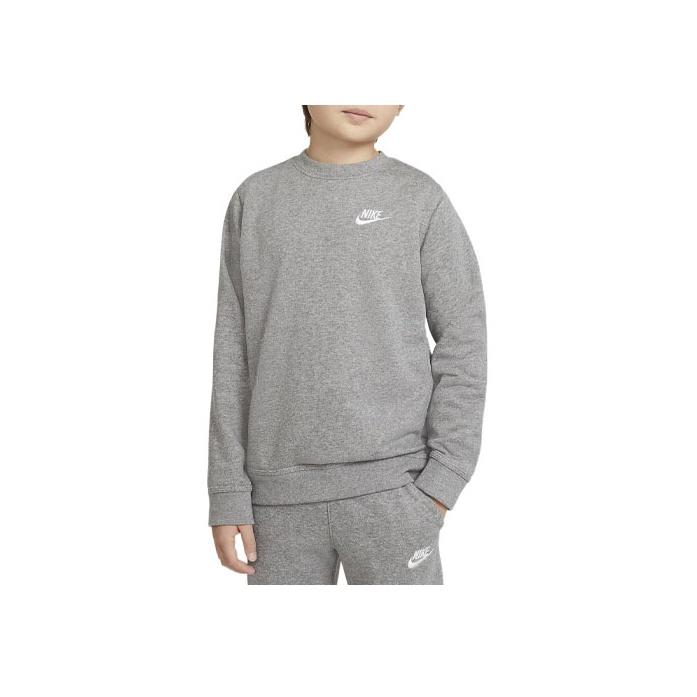 

Nike Толстовка с капюшоном и вышитым логотипом, детская толстовка, серая DA0861-091 M