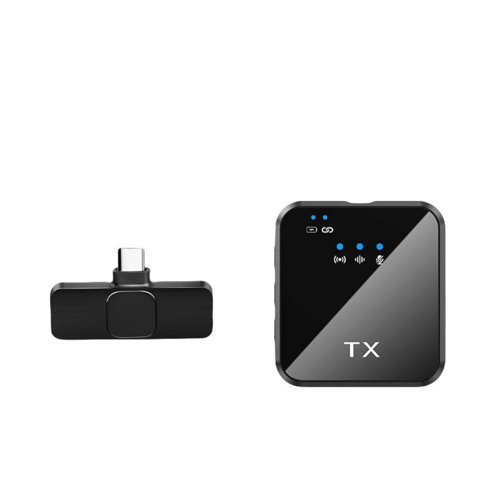 Mini Wireless Microphone Noise Cancellation Lapel Microphone Clip-On Microphone Travel
