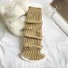 Vertical Strip Knitted Socks To Keep Warm Girls College Wind Knee Pads Long Boots Cover Over The Knee Parent-Child Pile Socks
