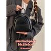 Solid Color Ladies Mini Backpack Fashi Pu Leather Women's Double Shoulder Bag Simple Casual Female Small Handbags Purse Tote